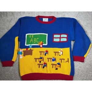 Vintage Suzy Smith for California Children's School Sweater 3D Children